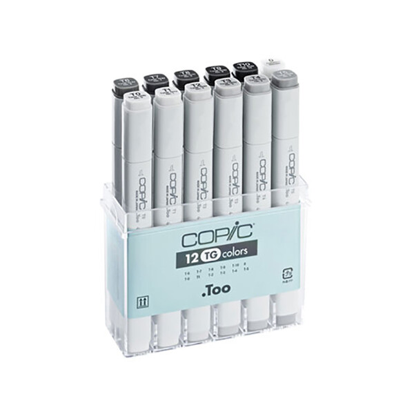 

Набор двухсторонних маркеров Copic Marker Set Toner Grey 12 цветов (20075153)