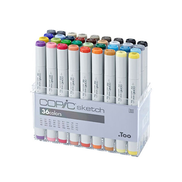 

Набор двухсторонних маркеров Copic Sketch Basic Set 36 цветов (20075158)