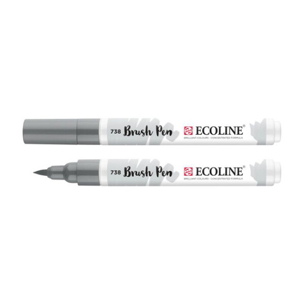 

Маркер акварельный кисточный Ecoline Brushpen Серо золотая светлый (738) (11507380)