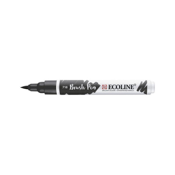 

Маркер акварельный кисточный Ecoline Brushpen Серая теплая (718) (11507180)