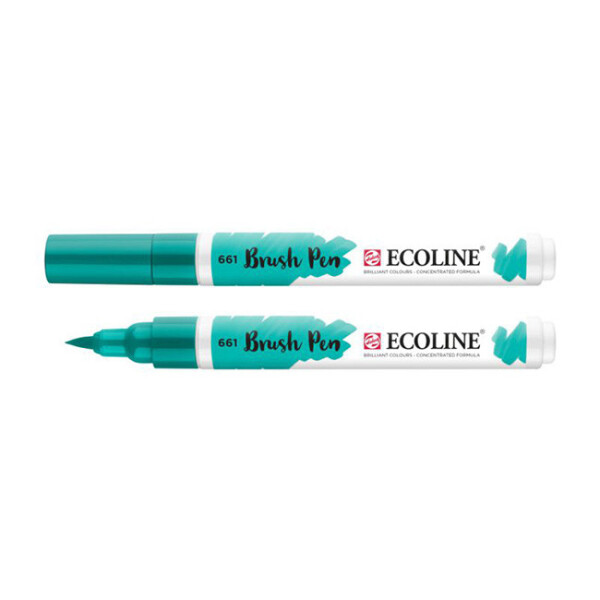 

Маркер акварельный кисточный Ecoline Brushpen Бирюзово-зеленая (661) (11506610)