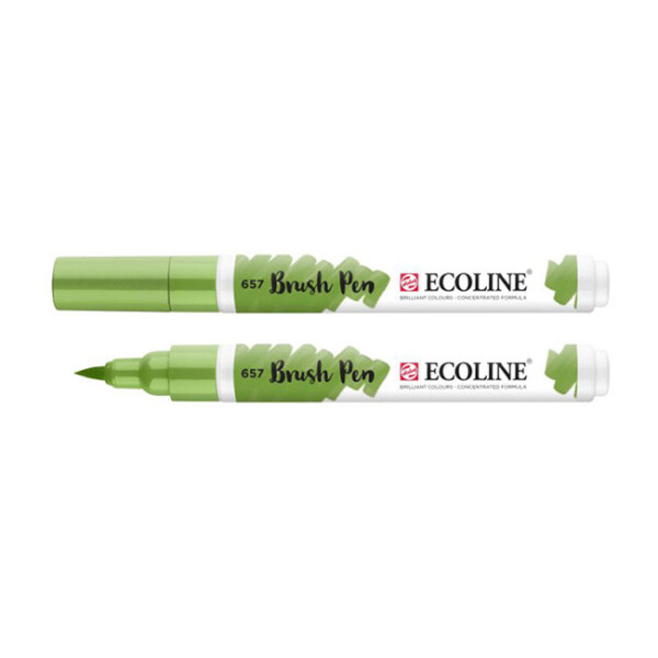 

Маркер акварельный кисточный Ecoline Brushpen Зеленая бронзовая (657) (11506570)
