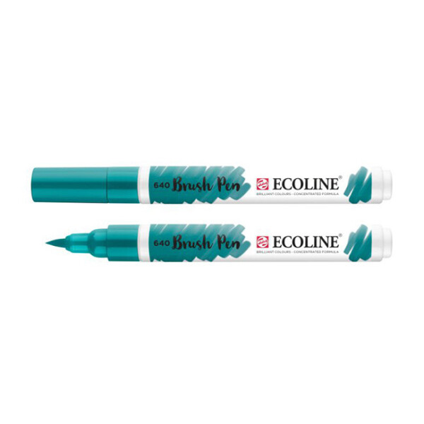 

Маркер акварельный кисточный Ecoline Brushpen Диамантово зеленая (640) (11506400)