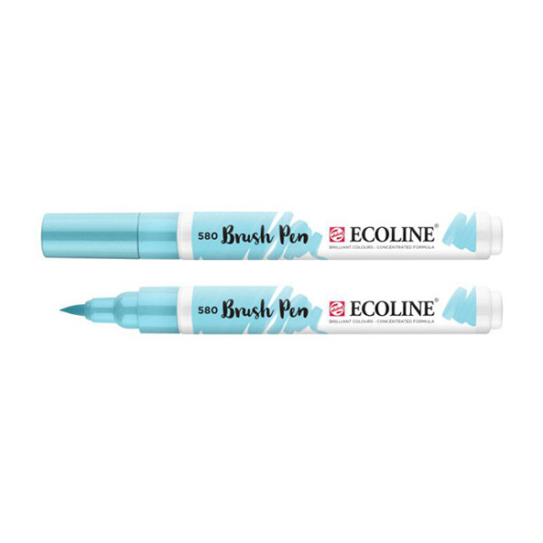 

Маркер акварельный кисточный Ecoline Brushpen Голубая пастельный (580) (11505800)