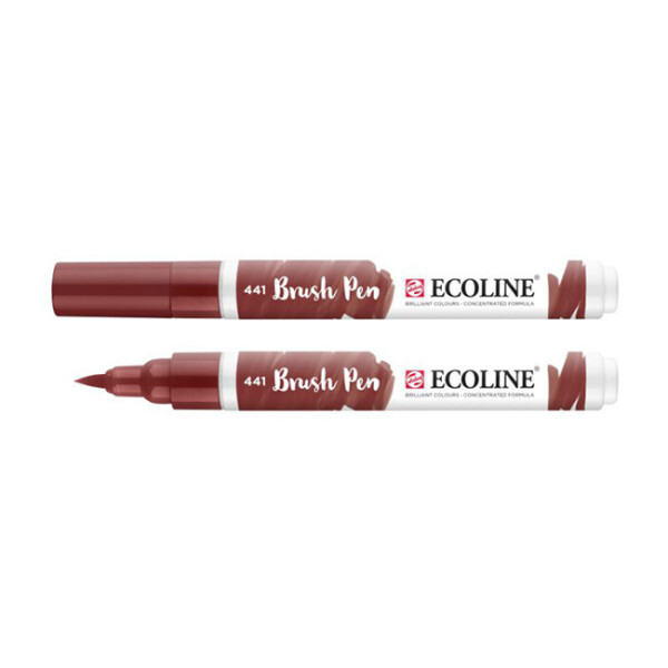 

Маркер акварельный кисточный Ecoline Brushpen Коричнево красная (441) (11504410)
