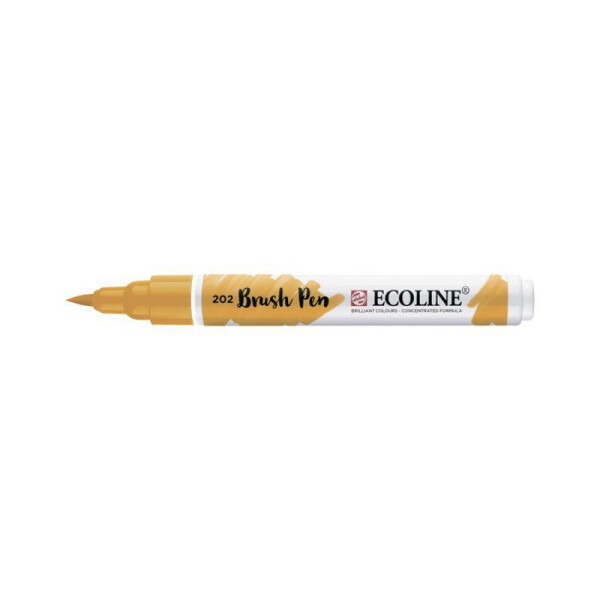 

Маркер акварельный кисточный Ecoline Brushpen Желтый темный (202) (11502020)