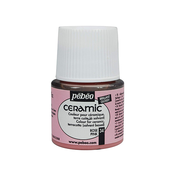 

Краска на основе растворителя Pebeo Ceramic по стеклу и керамике Розовый 45 мл (P-025-034)