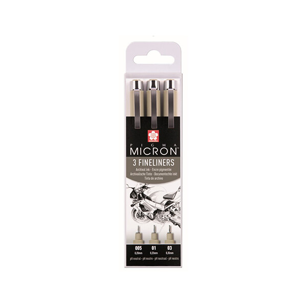 

Набор лайнеров Sakura Pigma Micron Design 3 шт(XSDK3FD)