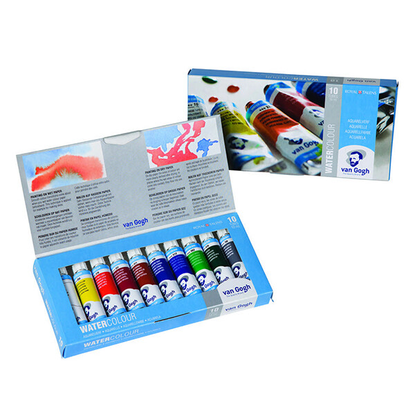 

Набор акварельных красок Royal Talens Van Gogh 10 цветов по 10 мл картонная коробка (20820110)