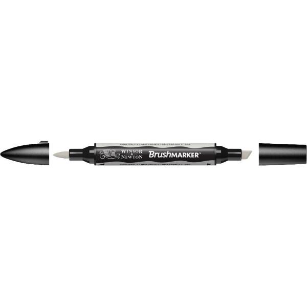 

Маркер двусторонний кисточный Winsor Newton Brushmarker Холодный серый 2 CG02
