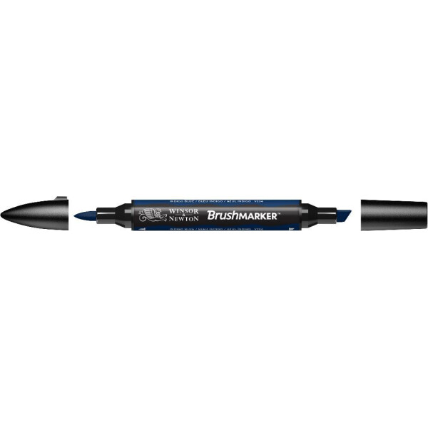 

Маркер двусторонний кисточный Winsor Newton Brushmarker Индиго синий V234