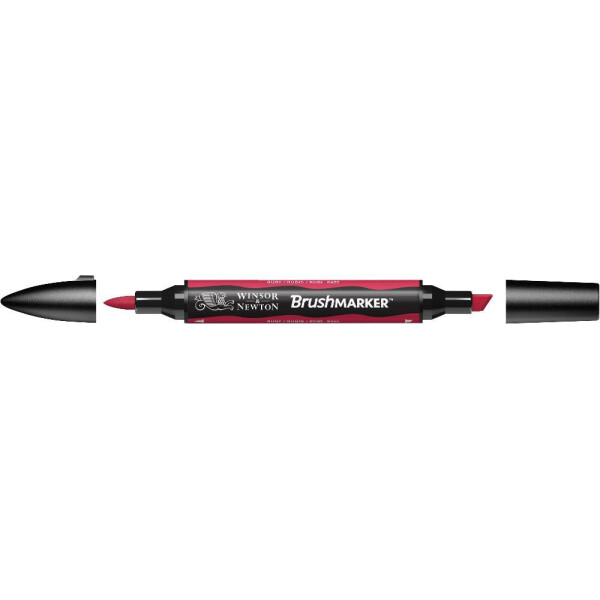 

Маркер двусторонний кисточный Winsor Newton Brushmarker Рубин R455