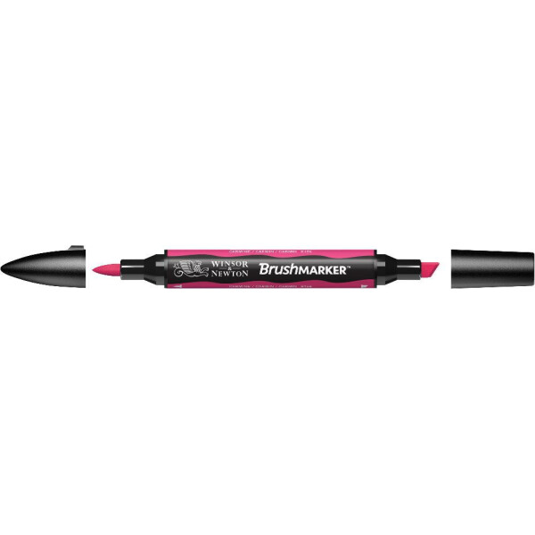 

Маркер двусторонний кисточный Winsor Newton Brushmarker Карминовый R156