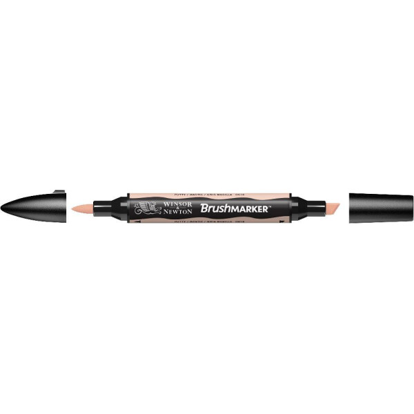

Маркер двусторонний кисточный Winsor Newton Brushmarker Замазка O618