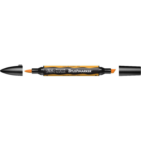 

Маркер двусторонний кисточный Winsor Newton Brushmarker Золотой O555