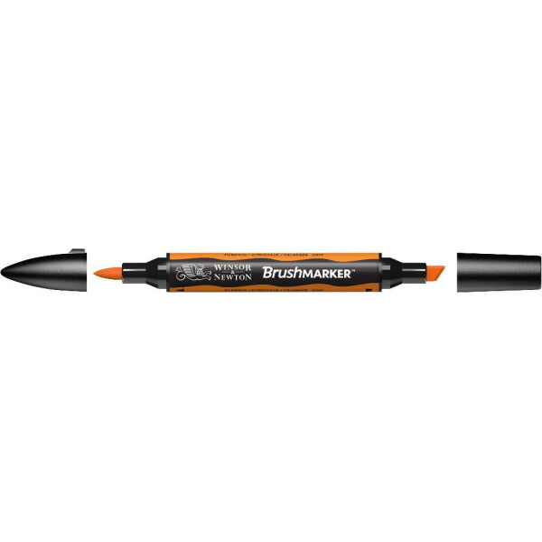

Маркер двусторонний кисточный Winsor Newton Brushmarker Тыквенный O467