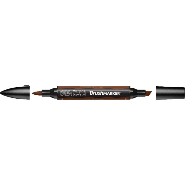 

Маркер двусторонний кисточный Winsor Newton Brushmarker Хна O225