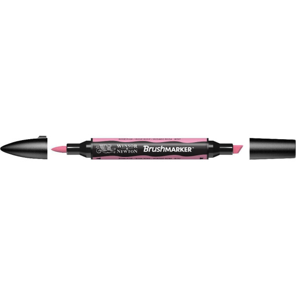 

Маркер двусторонний кисточный Winsor Newton Brushmarker Розовая роза M727
