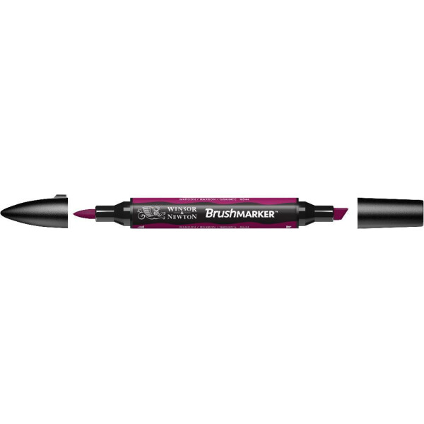 

Маркер двусторонний кисточный Winsor Newton Brushmarker Тёмно бордовый M544