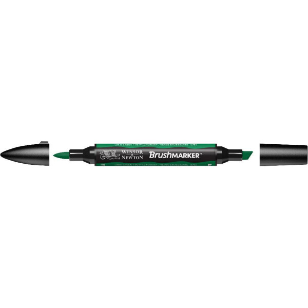 

Маркер двусторонний кисточный Winsor Newton Brushmarker Сочный зеленый G756