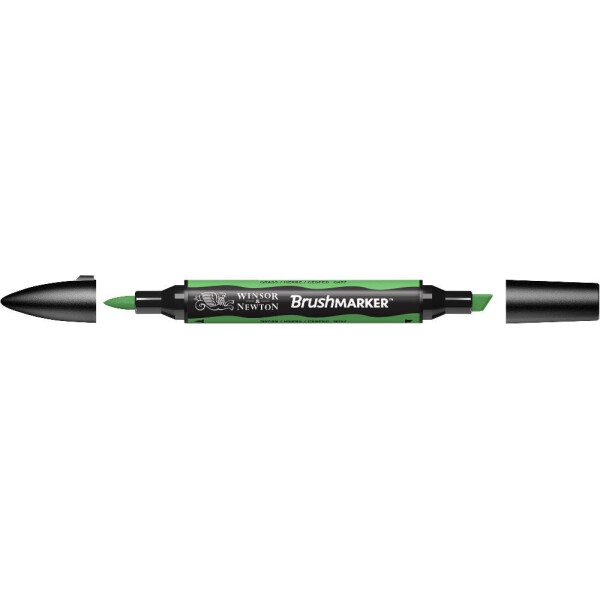 

Маркер двусторонний кисточный Winsor Newton Brushmarker Травяной G457