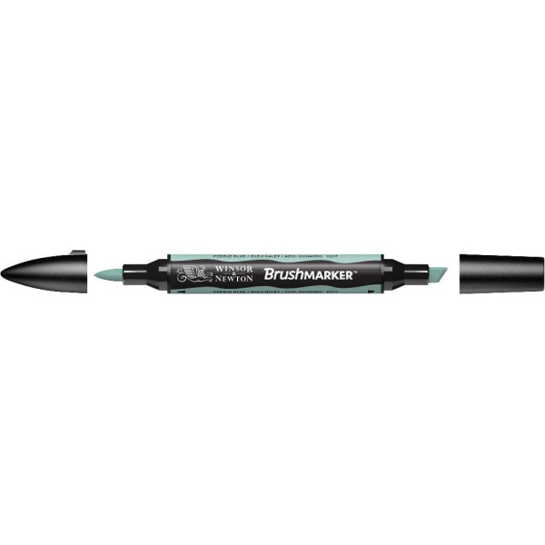 

Маркер двусторонний кисточный Winsor Newton Brushmarker Голубая галька C217