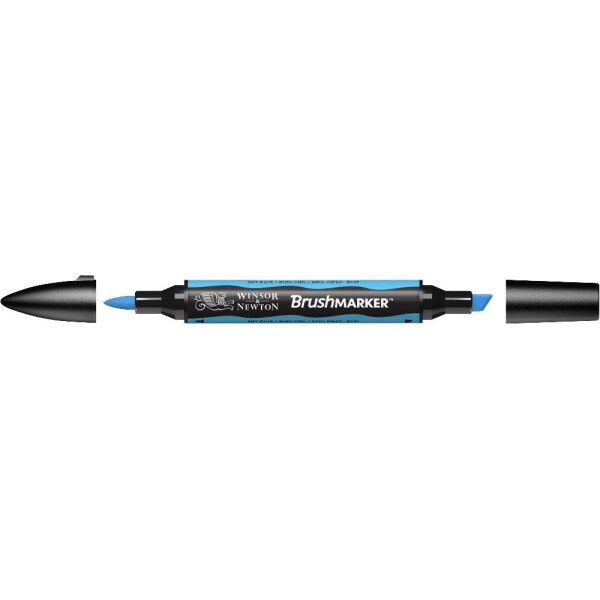 

Маркер двусторонний кисточный Winsor Newton Brushmarker Голубые облака B318