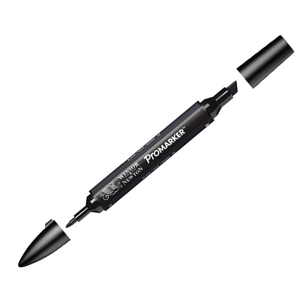 

Маркер двусторонний Winsor Newton Promarker Черный ХВ