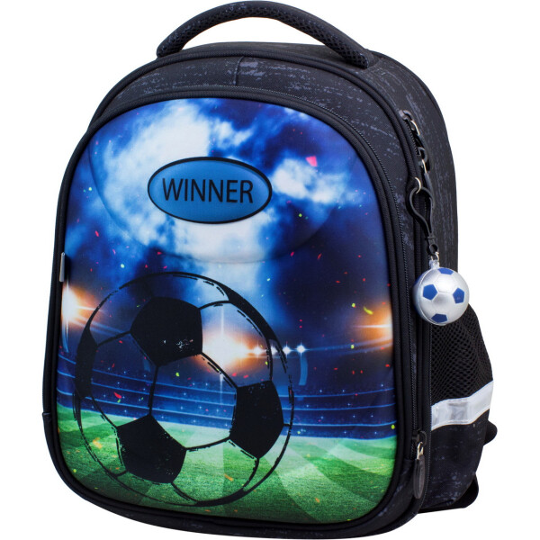 

Ортопедический рюкзак Winner Stile Футбол для мальчика 38х28х14 см Черный (6006)