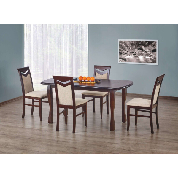 

Стол обеденный Halmar HENRYK 160/80 Темный орех