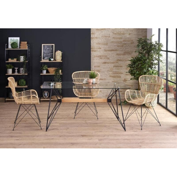 

Стол обеденный Halmar ALLEGRO 160/80 Черный, Бук