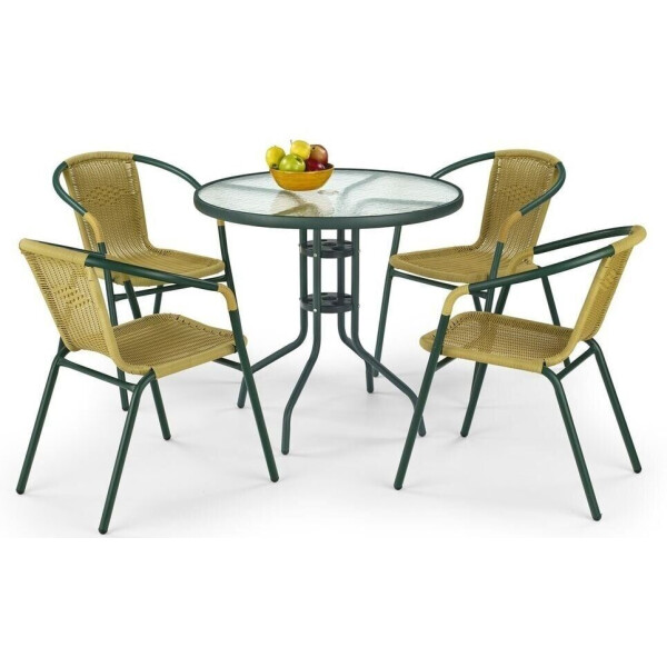 

Стол обеденный Halmar GRAND /80 Темно-зеленый