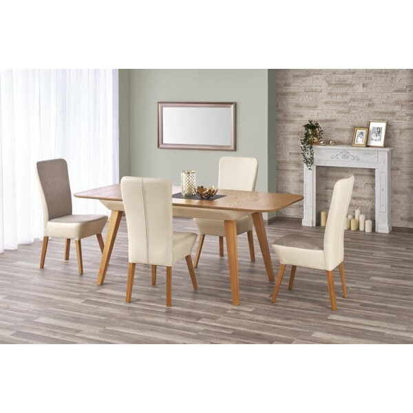 

Стол обеденный Halmar ORCHID 140/85 Дуб медовый, Бежевый