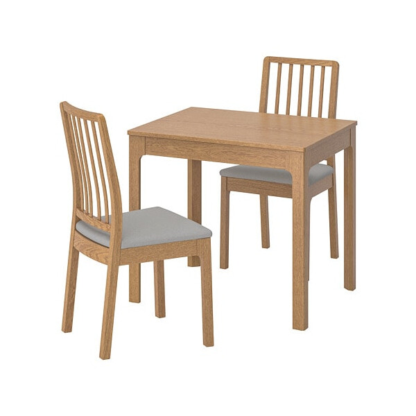 

Комплект для кухни IKEA EKEDALEN EKEDALEN стол 80/120 см и 2 стула Коричневый (992.213.90)