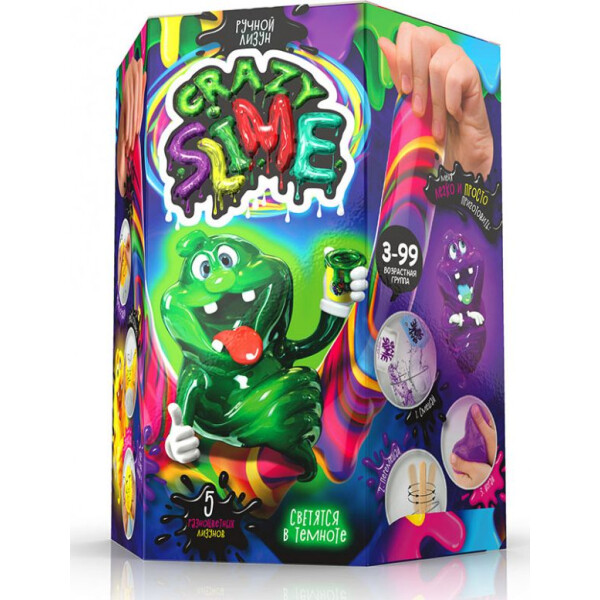

Безопасный образовательный набор для проведения опытов "Crazy Slime" SLM-01