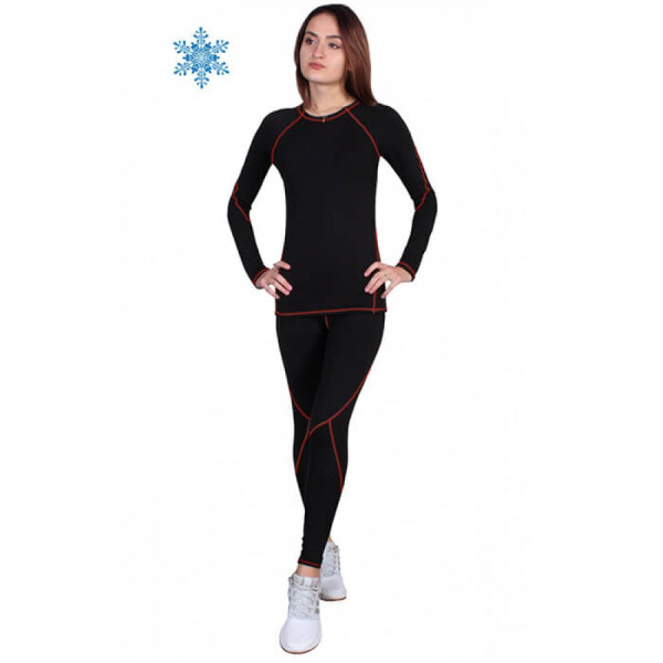 

Термобелье женское FirePower Sport Polarflis-Stretch (S) Черное с красным