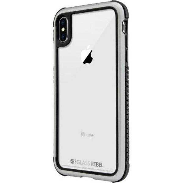 

Switcheasy Glass Rebel Case чехол для iPhone XS Max Metal Silver (GS-103-46-173-96)