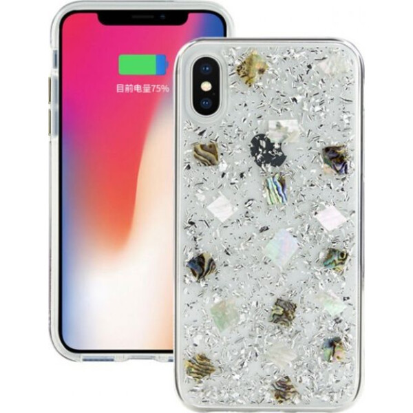 

SwitchEasy Flash Case чехол для iPhone X/XS Silver Seashell (GS-81-444-40)