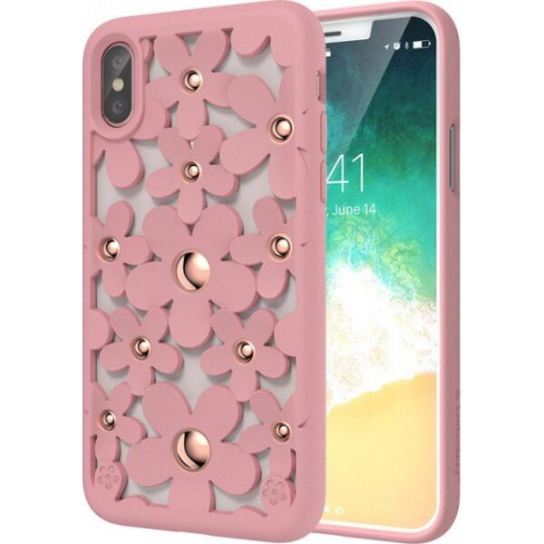 

SwitchEasy Fleur Case чехол для iPhone X/XS Rose Pink (GS-81-146-18)