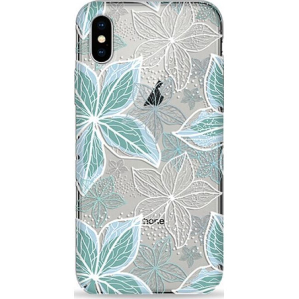 

Pump Transperency Case чехол для iPhone X/XS Blue Flowers