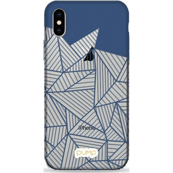 

Pump Transperency Case чехол для iPhone X/XS Blue/Clear