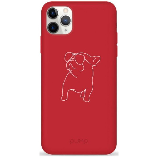 

Pump Silicone Minimalistic Case чехол для iPhone 11 Pro Pug With