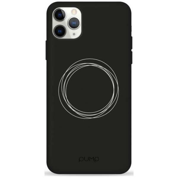 

Pump Silicone Minimalistic Case чехол для iPhone 11 Pro Circles on Dark