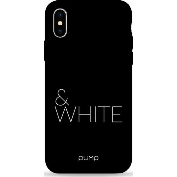 

Pump Silicone Minimalistic Case чехол для iPhone X/XS Black&White