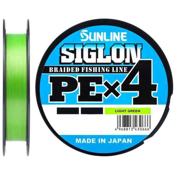 

Шнур Sunline Siglon PE X4 Light Green 150m #0.4/0.108mm 6lb/2.9kg