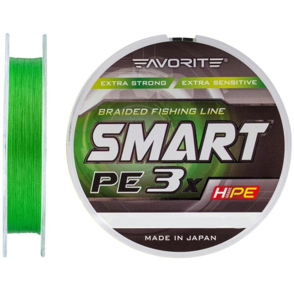 

Шнур Favorite Smart PE Light Green 3x 150m #0.3/0.09mm 2.9kg