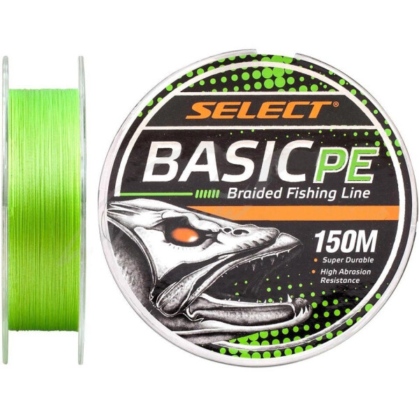 

Шнур Select Basic PE Light Green 150m 0.24mm 40LB/18.2kg
