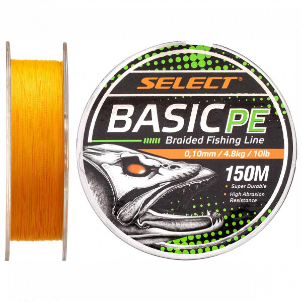 

Шнур Select Basic PE Orange 150m 0.10mm 10LB/4.8kg