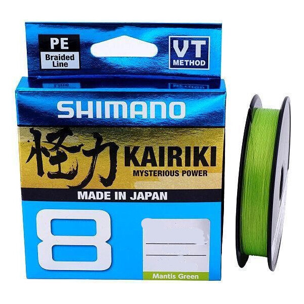 

Шнур Shimano Kairiki 8 PE Mantis Green 150m 0.10mm 6.5kg