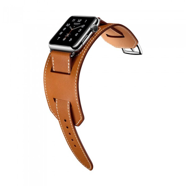 

COTEetCI W10 Fashion Leather Band for Apple Watch 38mm Brown